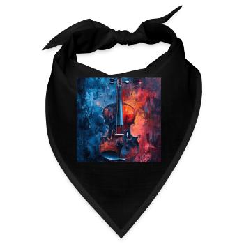 Violine - Bandana - Schwarz - Vorne