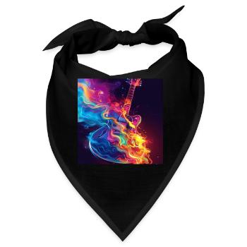Gitarre - Bandana - Schwarz - Vorne