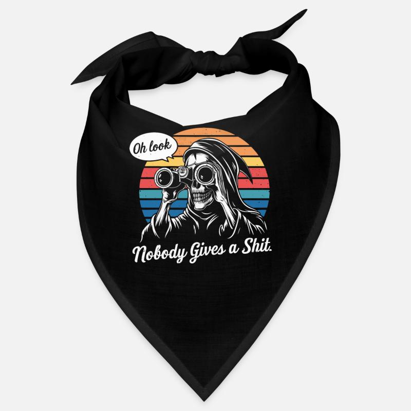 Oh Look Nobody Cares Grim Reaper Humor Design Bandana