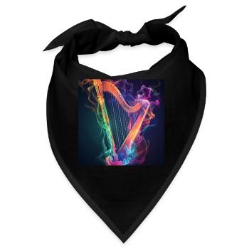 Harfe - Bandana - Schwarz - Vorne