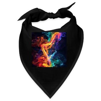 Harfe - Bandana - Schwarz - Vorne