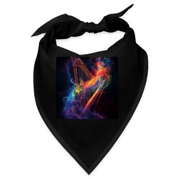 Harfe - Bandana - Schwarz - Vorne