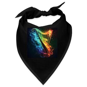 Harfe - Bandana - Schwarz - Vorne