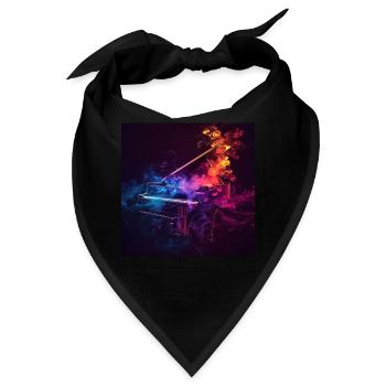 Klavier - Bandana - Schwarz - Vorne
