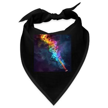 Querflöte - Bandana - Schwarz - Vorne