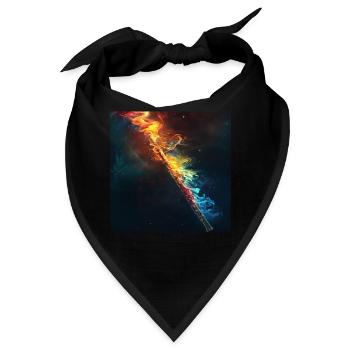 Querflöte - Bandana - Schwarz - Vorne