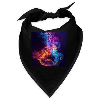 Ukulele - Bandana - Schwarz - Vorne