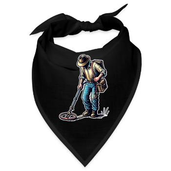 Sondeln Metalldetektor - Bandana - Schwarz - Vorne