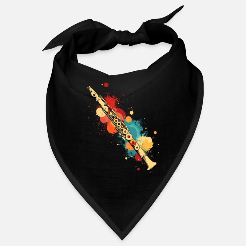 Flûte éclaboussée de couleur Bandana