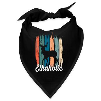 Elchjagd Elkaholische Jäger - Bandana - Schwarz - Vorne