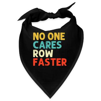 Niemand kümmert sich ums Rudern Steuermann Retro Skull Rudern - Bandana - Schwarz - Vorne