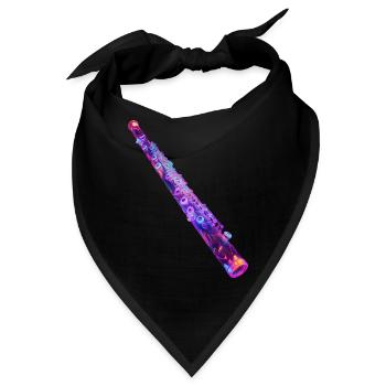 Querflöte - Bandana - Schwarz - Vorne