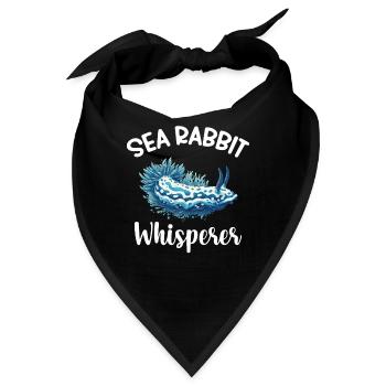 Nacktschnecken-seekaninchenflüsterer - Bandana - Schwarz - Vorne