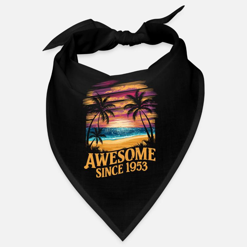 Awesome Since 1953 Beach Sunset Bandana