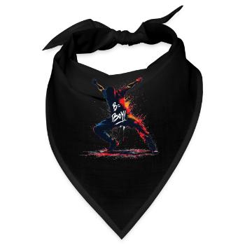 B-Boy Breakdance Hip Hop Tanz Tänzer Breakdance - Bandana - Schwarz - Vorne