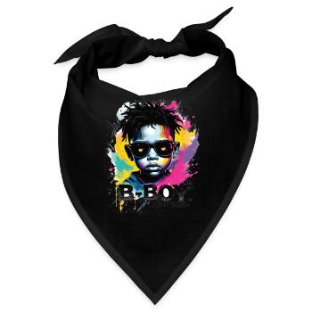 B-Boy Breakdance Hip Hop Tanz Tänzer Breakdance - Bandana - Schwarz - Vorne