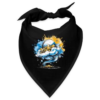 DIE BLASE UND EIN WIRBELSTURM - Bandana - Schwarz - Vorne