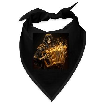 Akkordeon - Bandana - Schwarz - Vorne