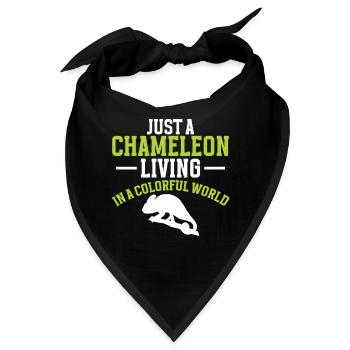 Chameleon Gifts - Bandana - Schwarz - Vorne