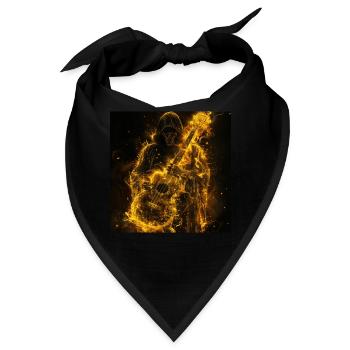 Ukulele - Bandana - Schwarz - Vorne