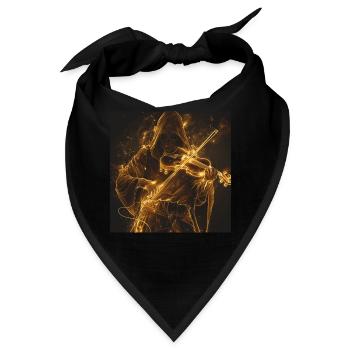 Violine - Bandana - Schwarz - Vorne