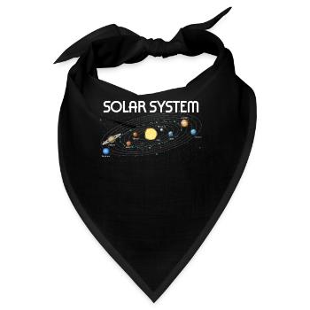 Planeten Wissenschaft Physik Universum Sonne - Bandana - Schwarz - Vorne