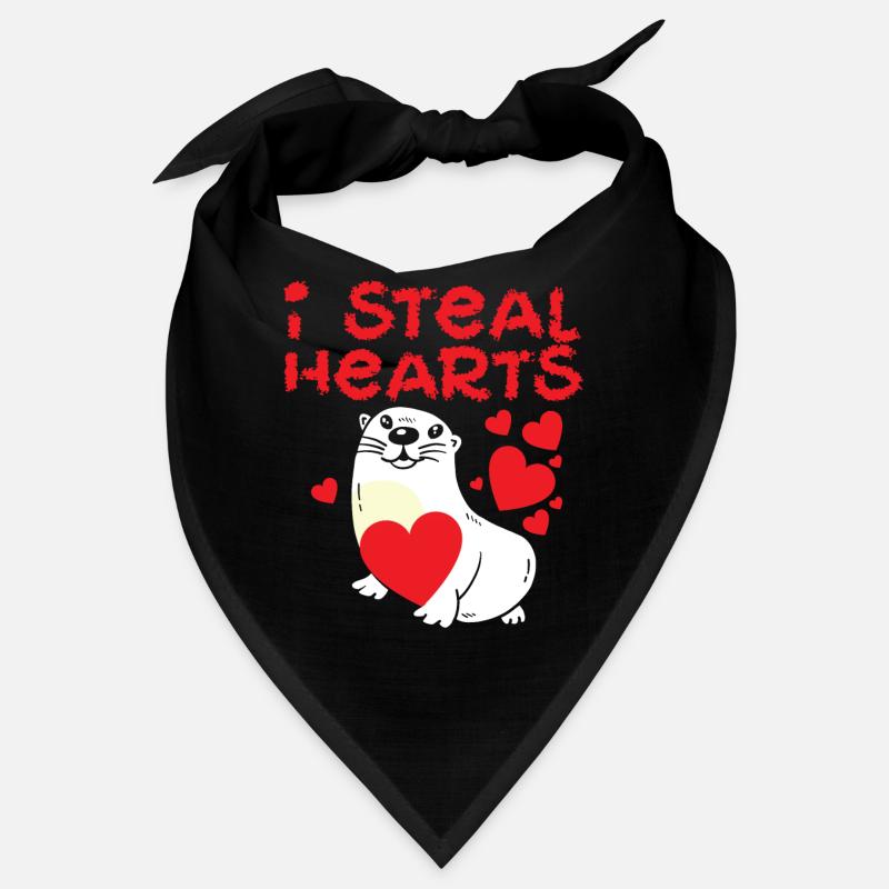 Loutre Saint-Valentin je vole Bandana