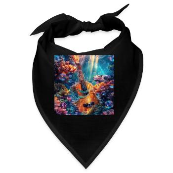 Ukulele - Bandana - Schwarz - Vorne