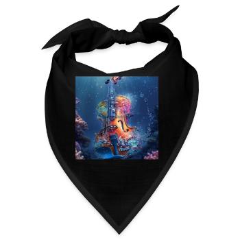 Violine - Bandana - Schwarz - Vorne