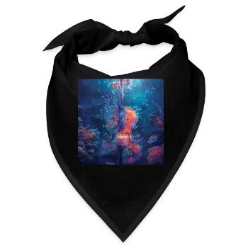 Violine - Bandana - Schwarz - Vorne