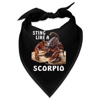 STING LIKE A SKORPIO - Bandana - Schwarz - Vorne