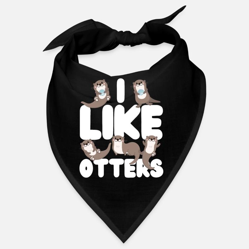Otter I Like Otters Bandana
