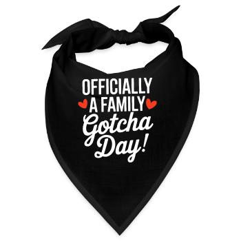 Offiziell ein Family Gotcha Day Foster Adoptive - Bandana - Schwarz - Vorne