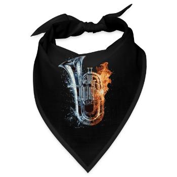 Tuba - Bandana - Schwarz - Vorne