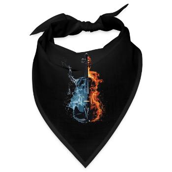 Violine - Bandana - Schwarz - Vorne