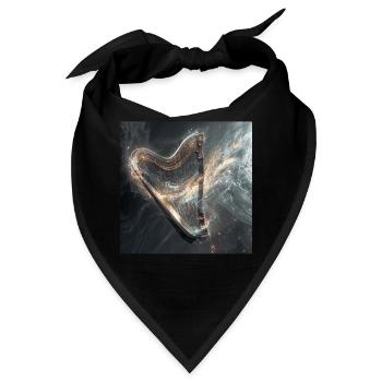 Harfe - Bandana - Schwarz - Vorne