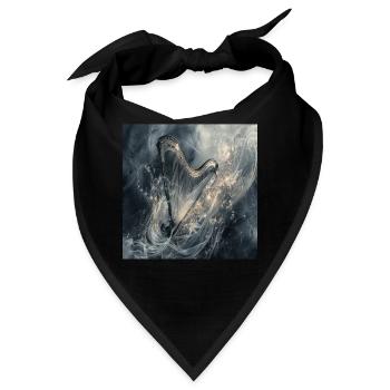 Harfe - Bandana - Schwarz - Vorne