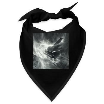 Klavier - Bandana - Schwarz - Vorne
