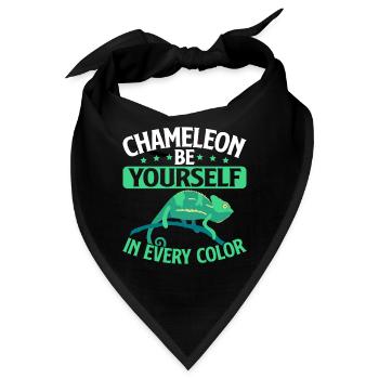 Chameleon Gifts - Bandana - Schwarz - Vorne