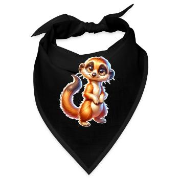 Erdmännchen - Bandana - Schwarz - Vorne