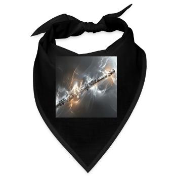Querflöte - Bandana - Schwarz - Vorne