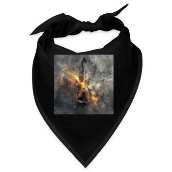 Violine - Bandana - Schwarz - Vorne