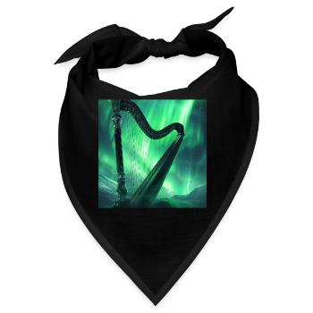 Harfe - Bandana - Schwarz - Vorne
