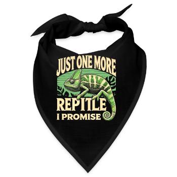 Nur noch ein Reptil, versprochen - Bandana - Schwarz - Vorne