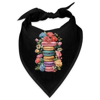 Macaron-liebhaber Macaron Baker - Bandana - Schwarz - Vorne