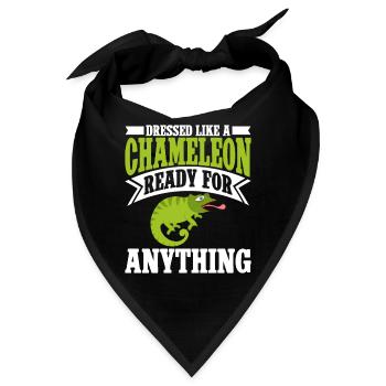 Chameleon Gifts - Bandana - Schwarz - Vorne