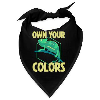 Chameleon Gifts - Bandana - Schwarz - Vorne