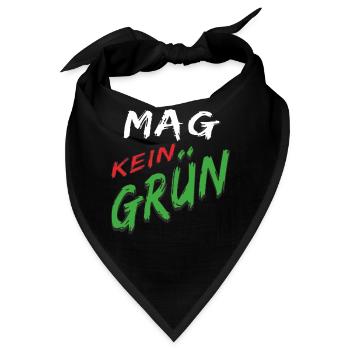 GRÜN MAG KEIN GRÜN - Bandana - Schwarz - Vorne
