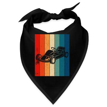 Go Kart Kartfahrer Go Kartrennen - Bandana - Schwarz - Vorne