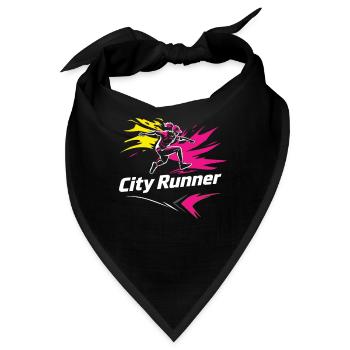 City Runner Stadtläufer - Bandana - Schwarz - Vorne